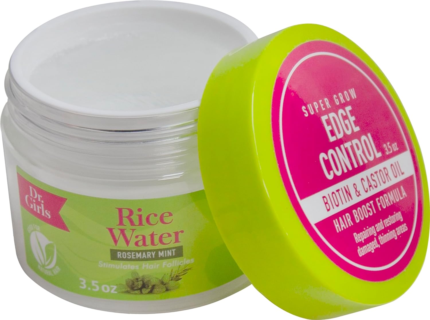 Dr. Girls Rice Water Rosemary Mint Edge Control 3.5oz (PC)