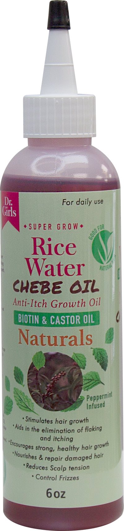 Dr.Girls Rice Water Thickening Growth Oil 6oz (PC)