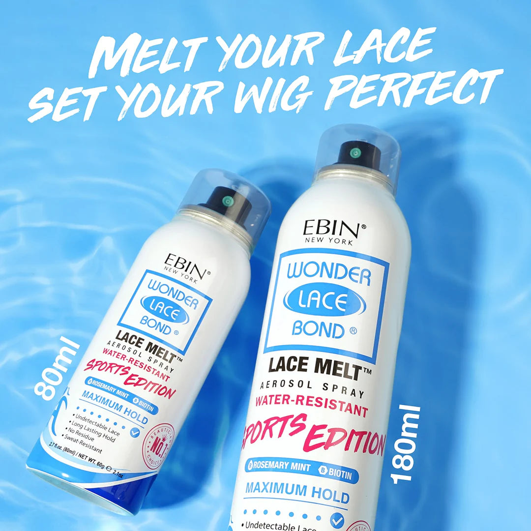 Ebin Wonder Lace Bond Lace Melt Spray Sports Edition Maximum Hold (PC)