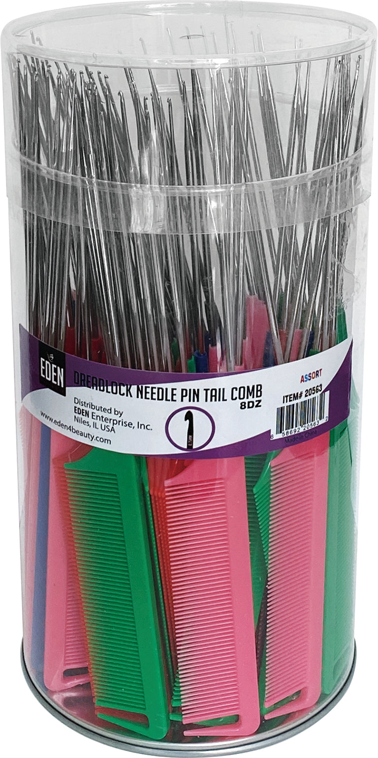 Eden Dreadlock Needle Pin Tail Comb Assort #20563 (96PC)