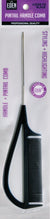 Eden Pin Tail Handle Comb Black #20612 (12PC)