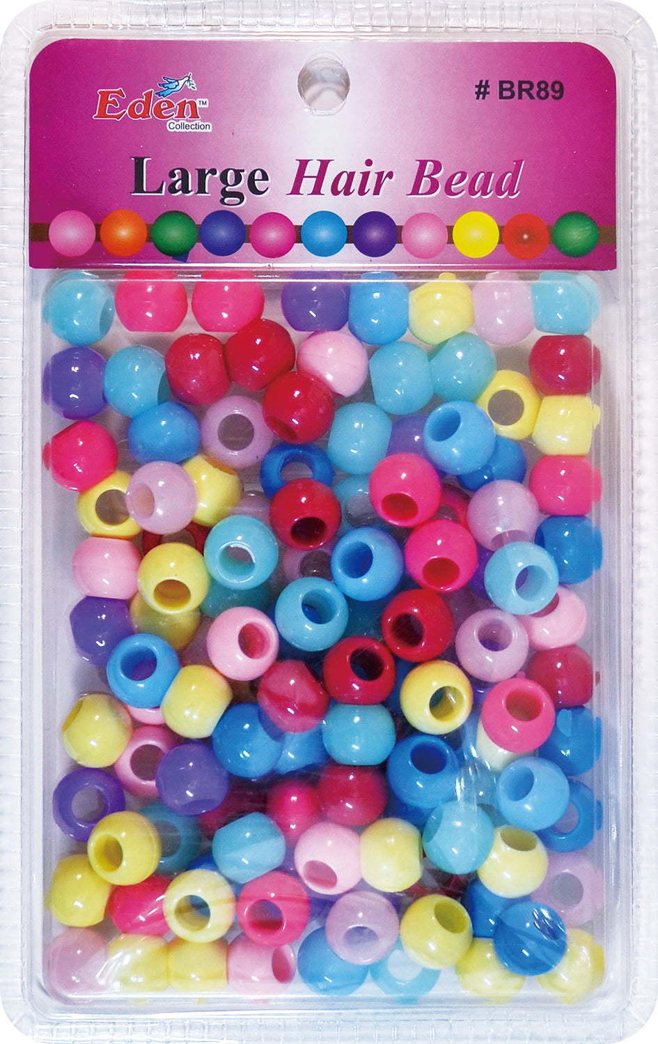 #BR89 Large Round Hair Bead (12PC/BULK)