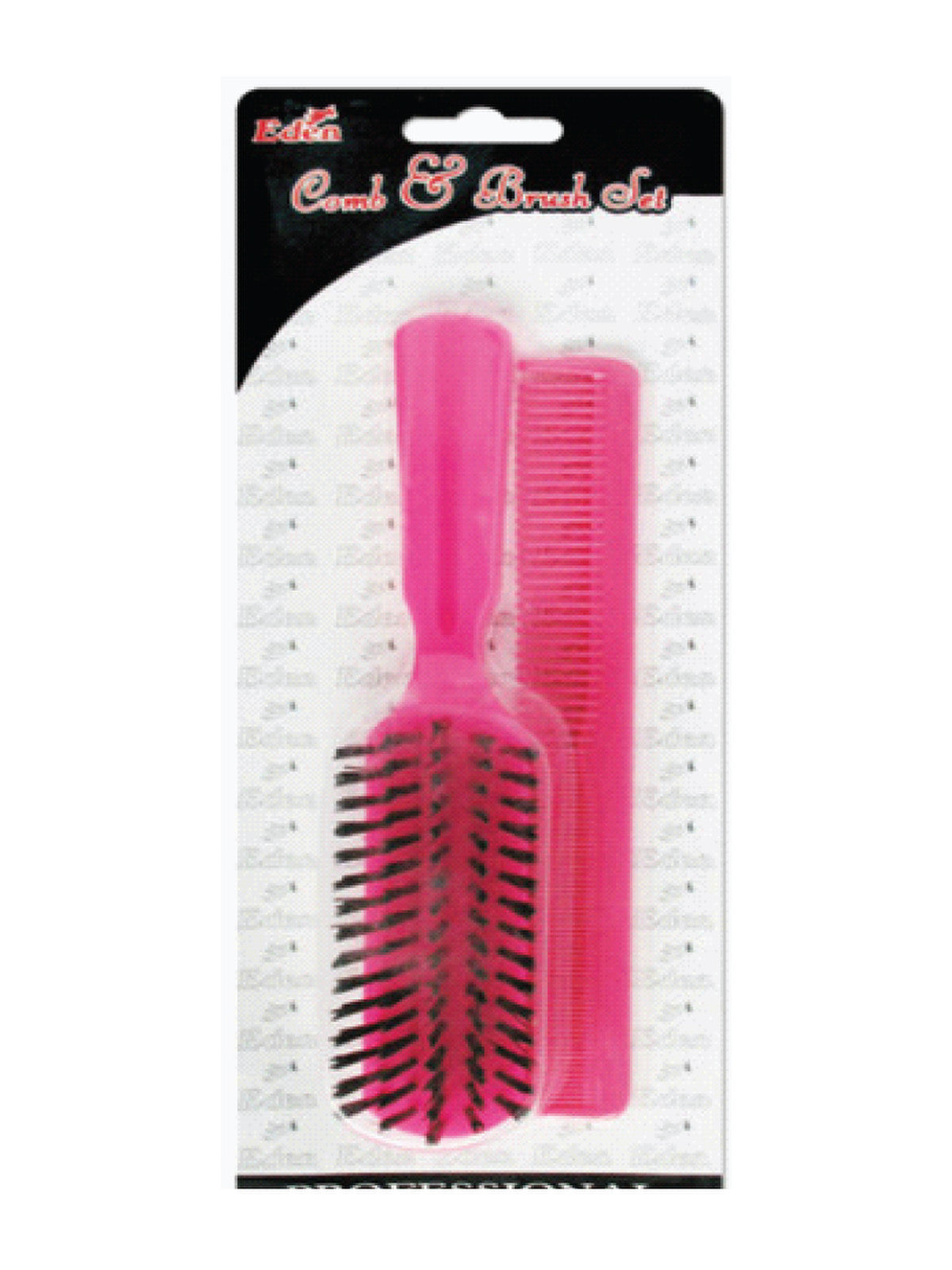 #816 Eden 7" Barber Comb & Plastic Brush (12Pk) - Assort