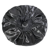 #1670 Evolve Luxe Jumbo Satin Bonnet / Black (6PC)