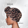 #326 Evolve Top Knot Turban Cheetah (4PC)