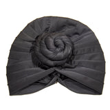 #328 Evolve Top Knot Turban Black (4PC)
