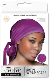 #4409 Evolve Satin Wrap Cap Purple (6PC)