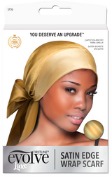 #1770 Evolve Satin Edge Wrap Scarf Champagne (6PC)