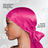 #4406 Evolve Satin Wrap Scarf Fuchsia (6PC)