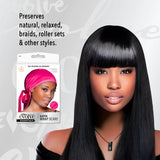 #4406 Evolve Satin Wrap Scarf Fuchsia (6PC)