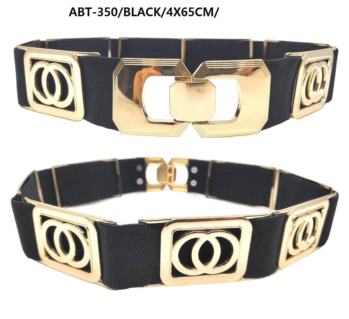 Fashion Black / Gold Belt #ABT350 (PC)