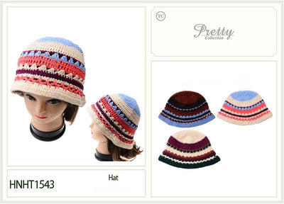 Fashion Crochet Knitted Hats #HNHT1543 - Multiple Colors (PC)