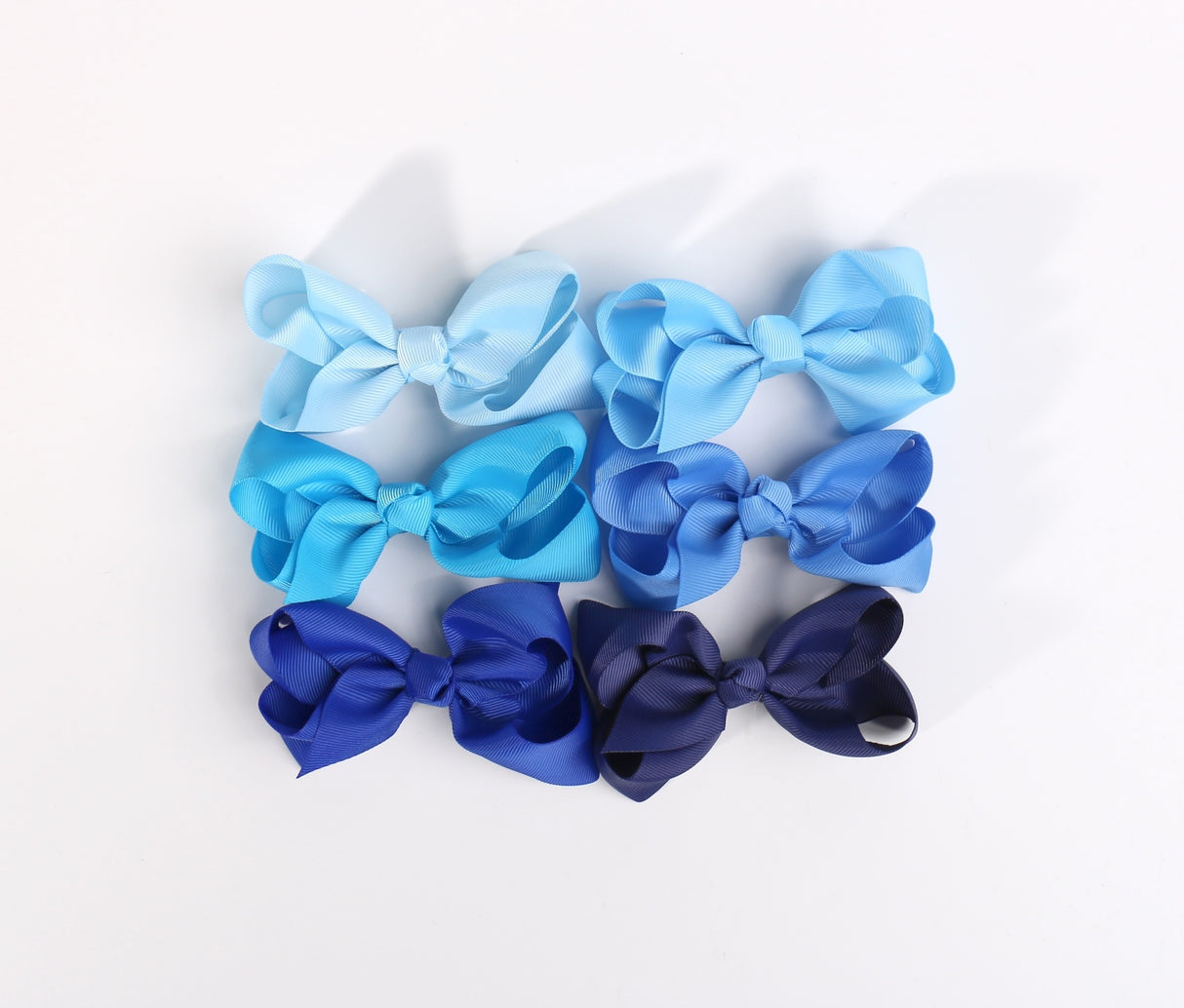 SMALL HAIRBOW BLUE MIX #ELC1364DNF (24PC)