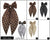 Fashion Long Strand Hairbows #AKD1203 (12PC)