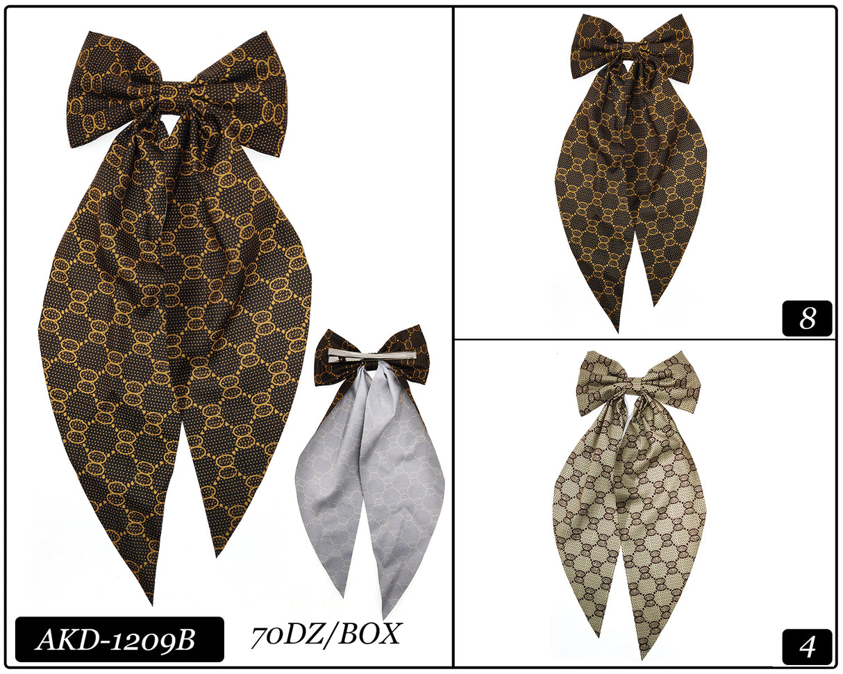 Fashion Long Strand Hairbows #AKD1209B (12PC)