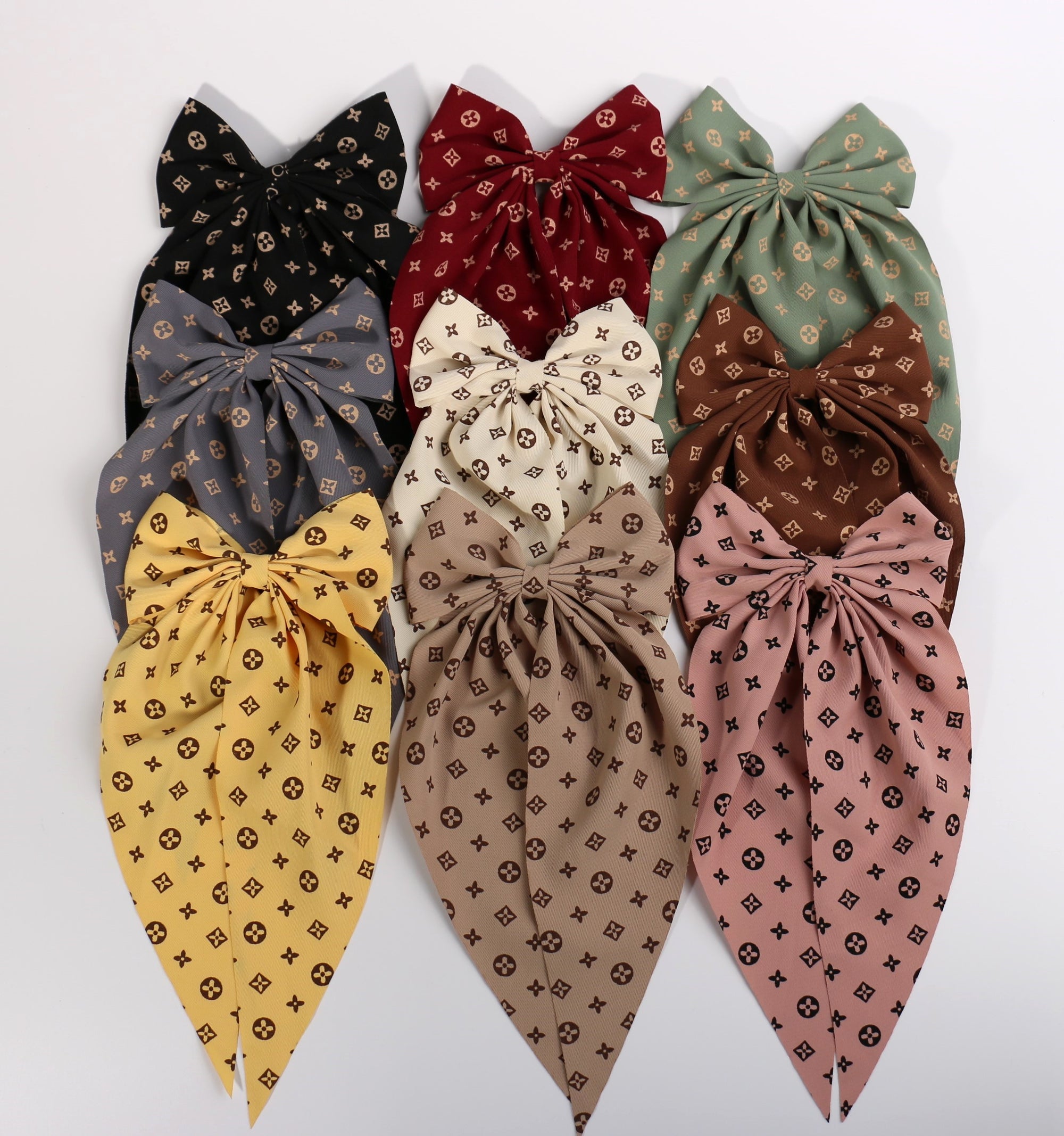 Fashion Long Strand Hairbows #ETP2218B (12PC)
