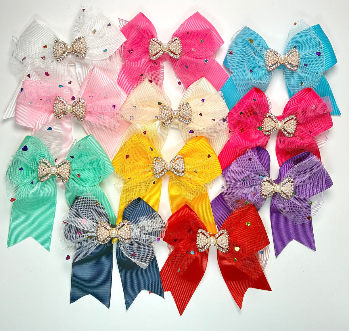 Fashion Sparkle Small Cheer Hairbows #QR2207A (24PC)