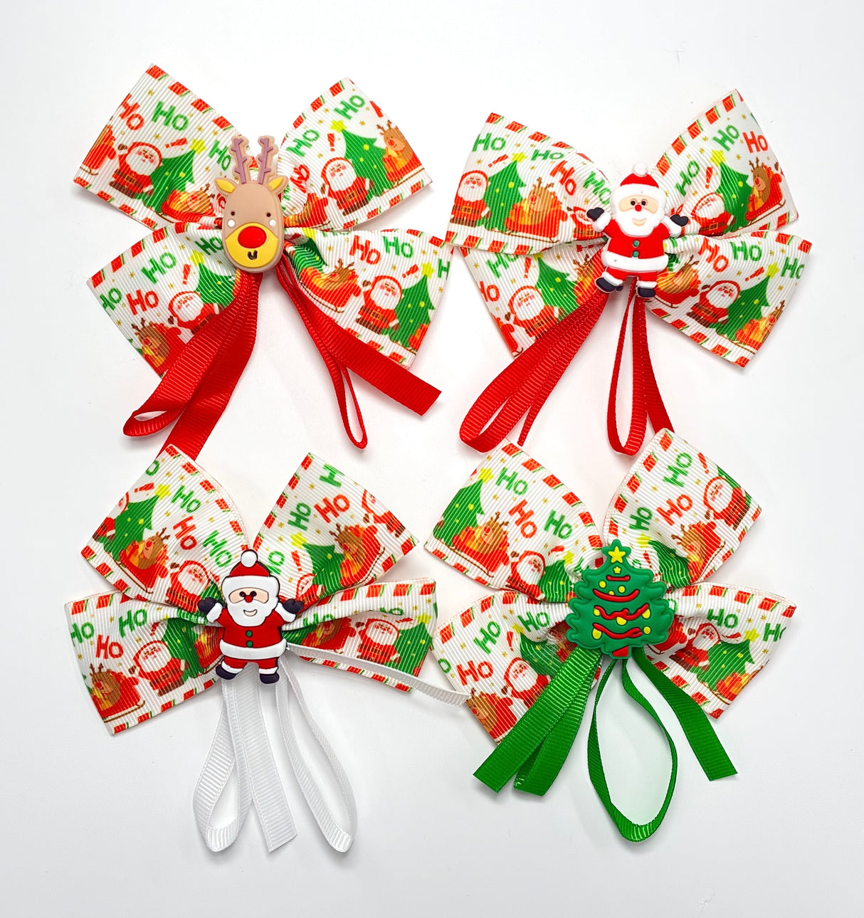 Fashion Christmas Design Small Hairbows #RBW0990R (2 Dozen)