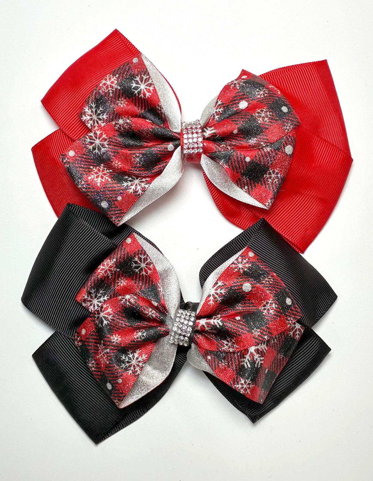 Fashion Christmas Design Large Hairbows #XHR2359 (12PC)