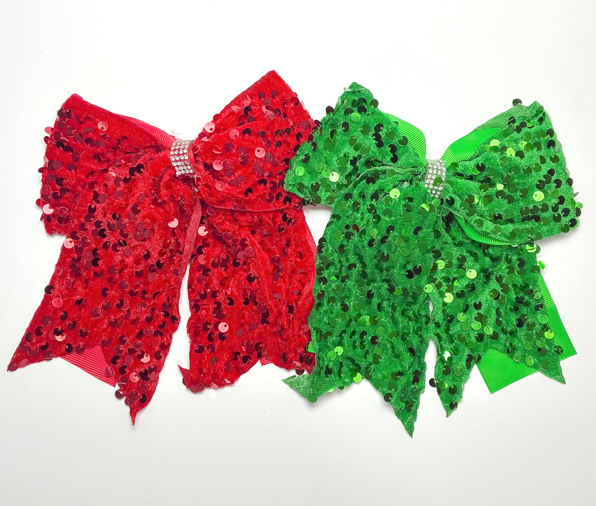 Fashion Sequin Design Cheer Hairbows #XHR2375 (12PC)