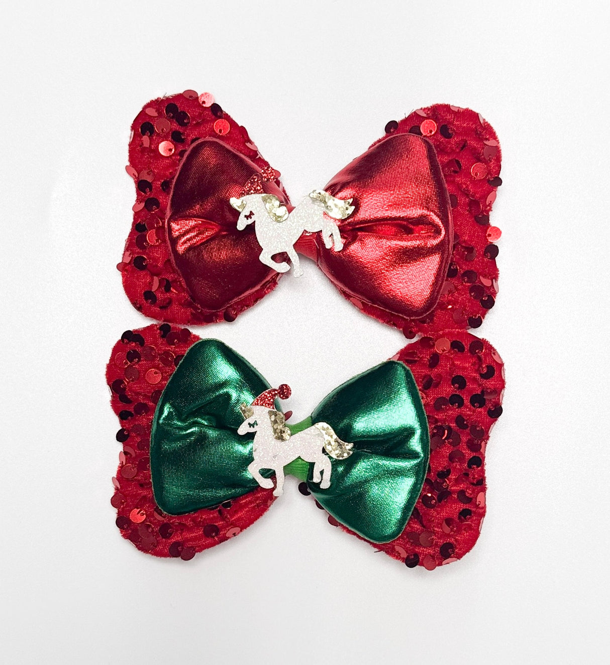 Fashion Unicorn Sequin Design Hairbows #XHR2224 (12PC)