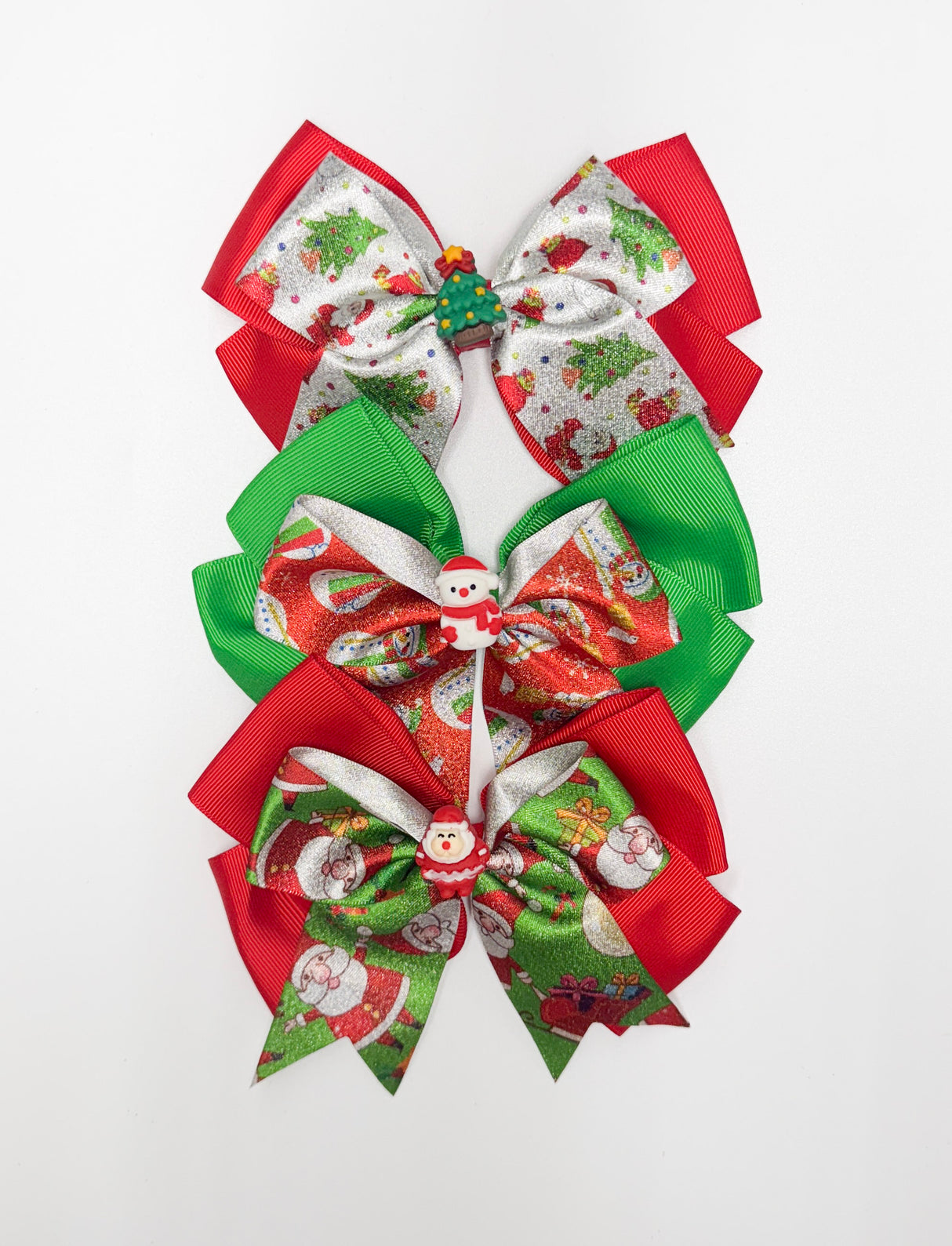 Fashion Christmas Hairbows #XHR2353 (12PC)
