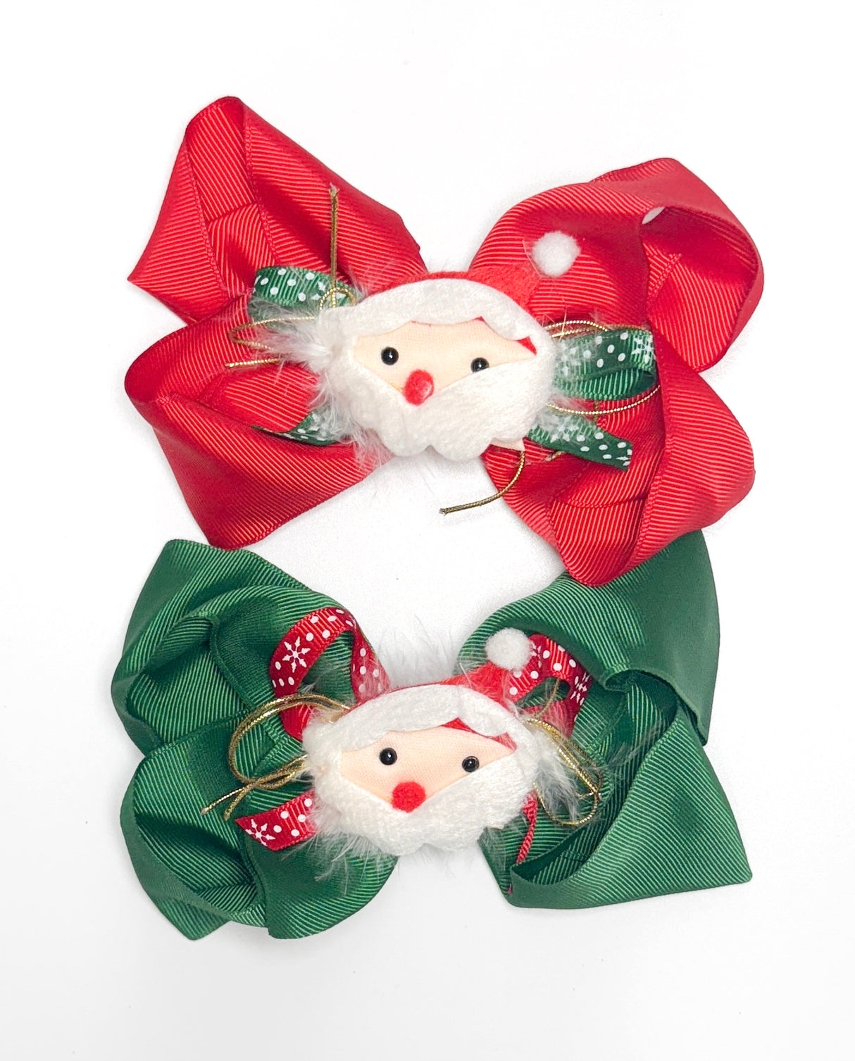 Fashion Christmas Santa Design Large Hairbows #BHC2208 (12PC)