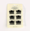Fashion Small Hairclips #DHJ270BK - Black (12PC)
