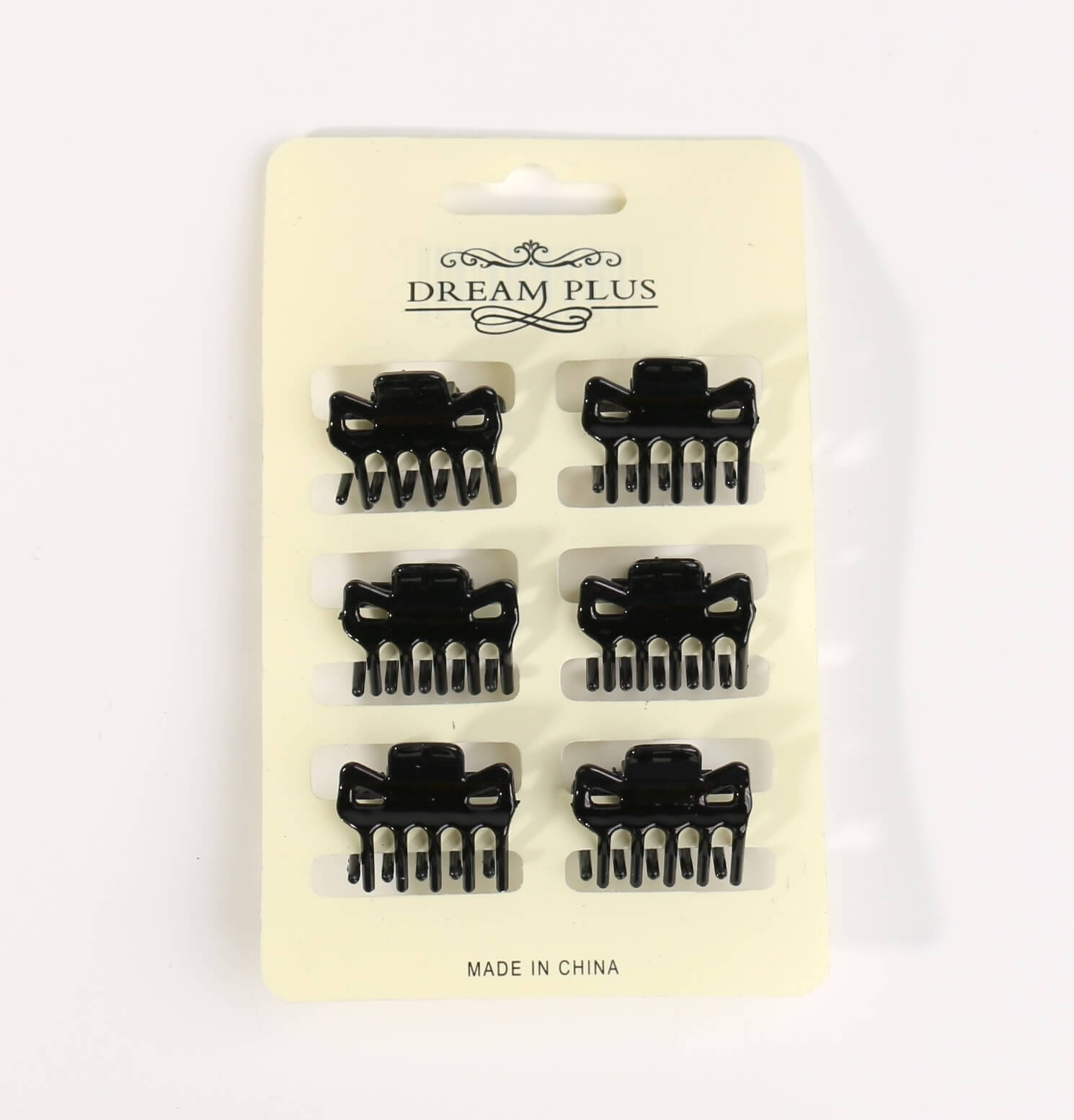 Fashion Small Hairclips #DHJ270BK - Black (12PC)