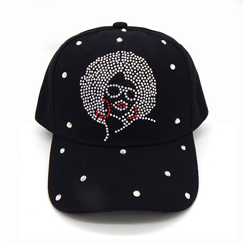 Fashion Hat W/ Rhinestone Design #LH3431 - Multiple Colors (PC)