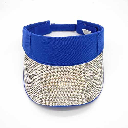 Fashion Visor Hat W/ Rhinestone Design #LH8162 - Multiple Colors (PC)
