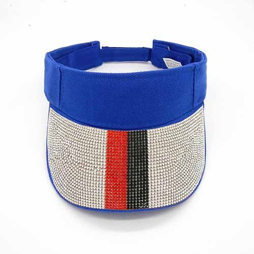 Fashion Visor Hat W/ Rhinestone Design #LH8162 - Multiple Colors (PC)
