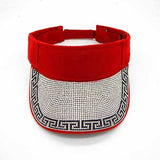 Fashion Visor Hat W/ Rhinestone Design #LH8162 - Multiple Colors (PC)