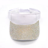 Fashion Visor Hat W/ Rhinestone Design #LH8162 - Multiple Colors (PC)