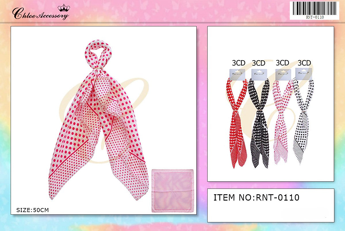 Fashion Design Neck Scarf / Twillies #RNT0110 (12PC)