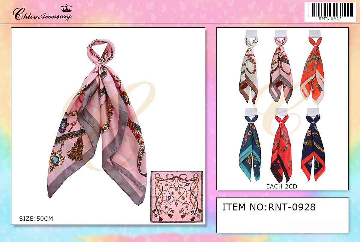 Fashion Design Neck Scarf / Twillies #RNT0928 (12PC)