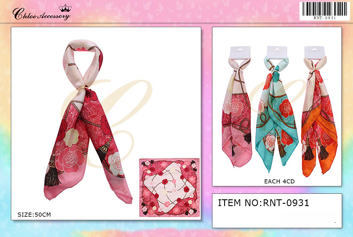 Fashion Design Neck Scarf / Twillies #RNT0931 (12PC)
