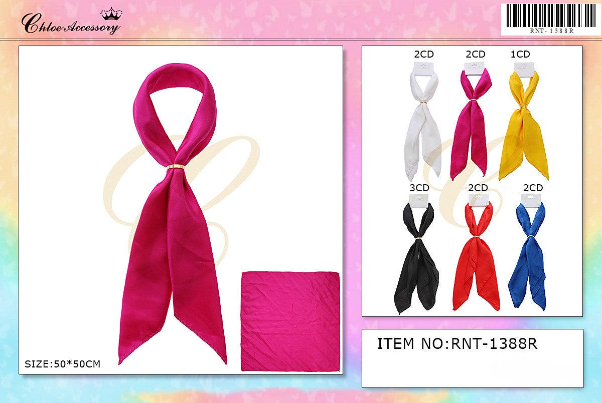 Fashion Design Neck Scarf / Twillies #RNT1388R (12PC)