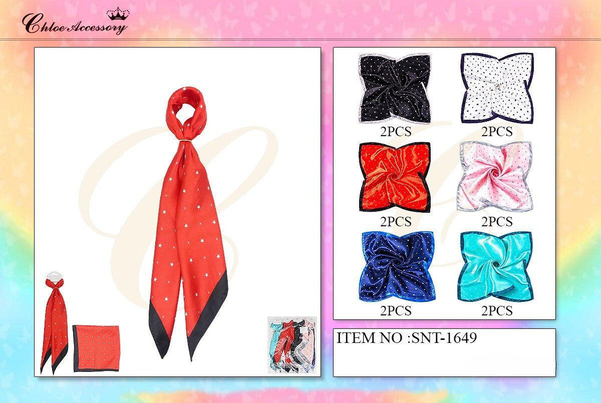 Fashion Designed Neck Scarf #SNT1649 (12PC)