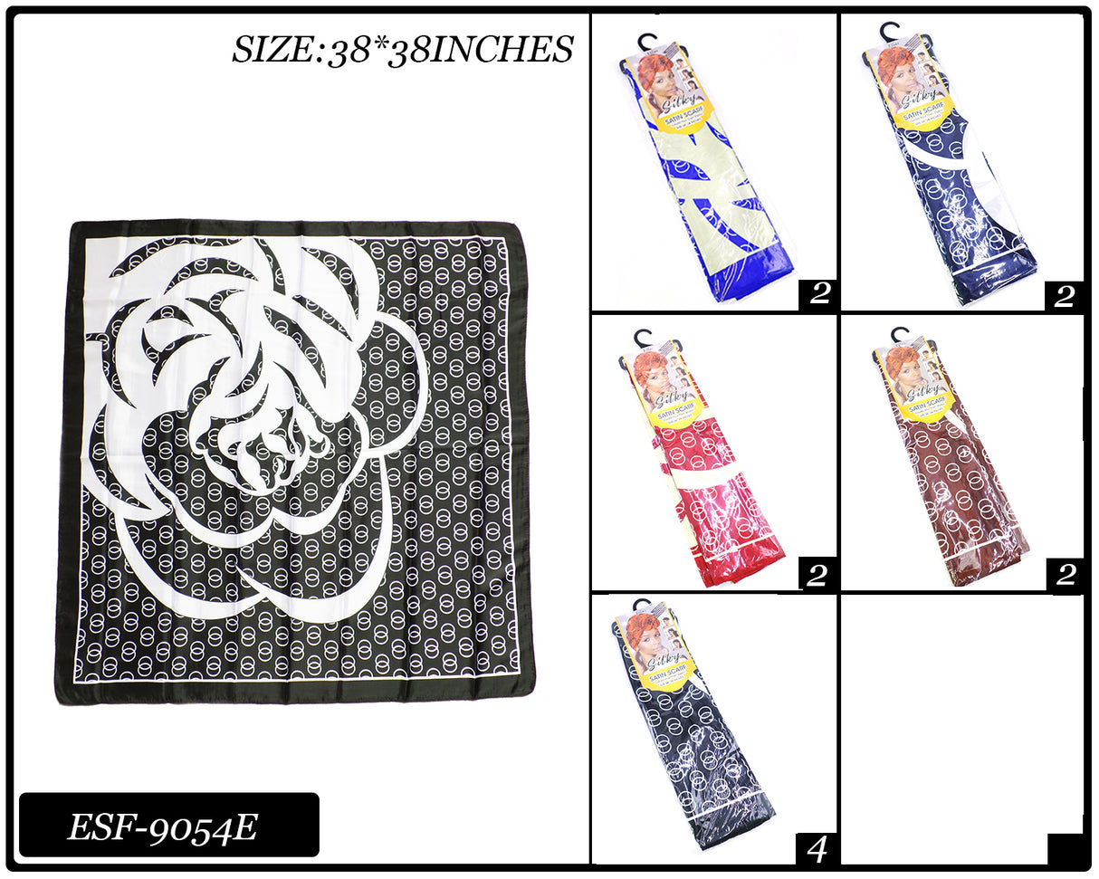 Fashion Designed Head Scarf #ESF9054E (12PC)