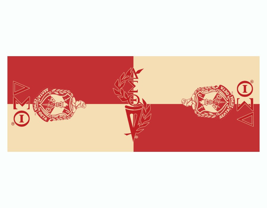 Fashion Sorority Letter Print Scarf #GS1507 Red (PC)