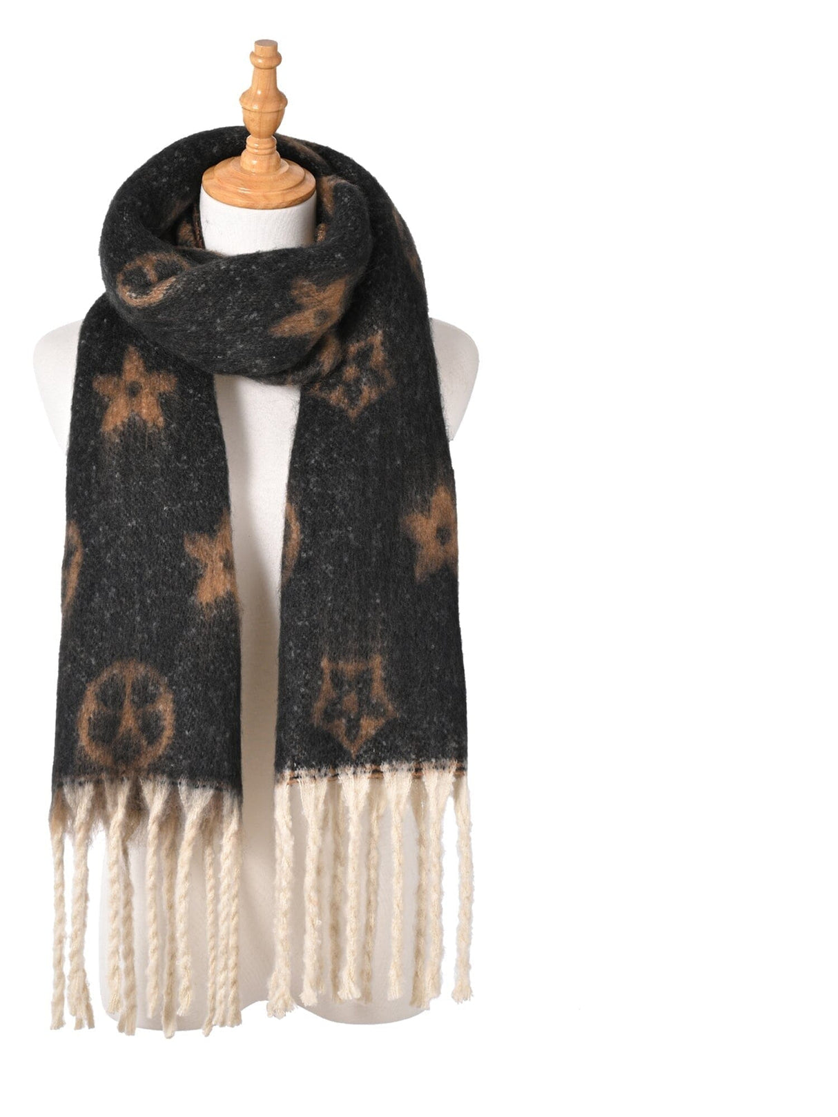 Winter Fashion Scarf #S5051 Black (PC)