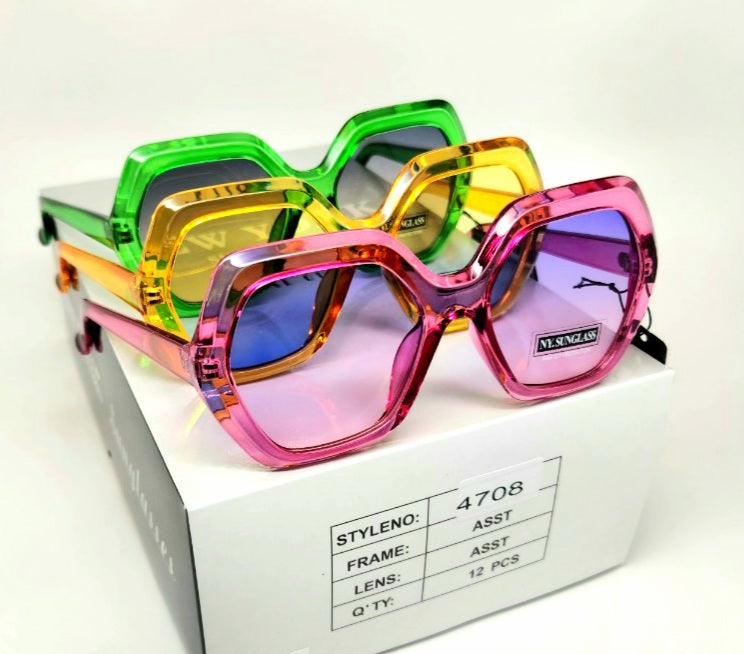 Wholesale Fashion Sunglasses #4708 (12PC)