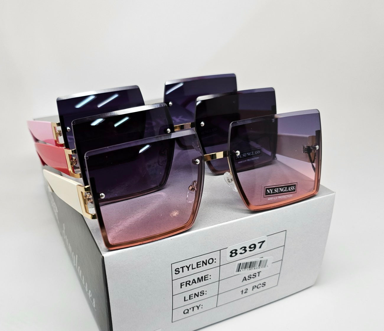 Wholesale Fashion Sunglasses #8397 (12PC)