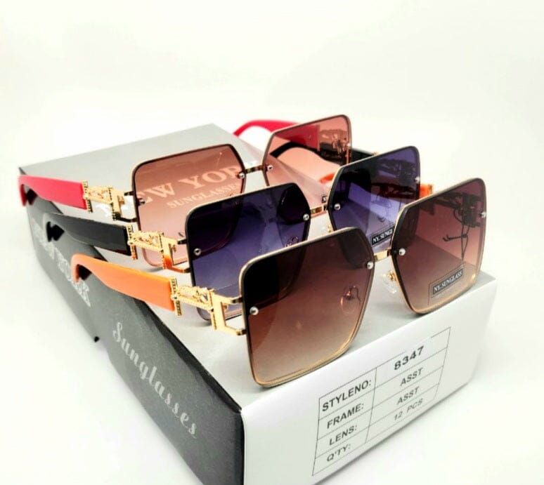 Wholesale Fashion Sunglasses #8347 (12PC)