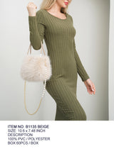 Fashion Fur Bag #B1135 - Multiple Colors (PC)