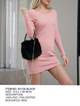 Fashion Fur Bag #B1135 - Multiple Colors (PC)