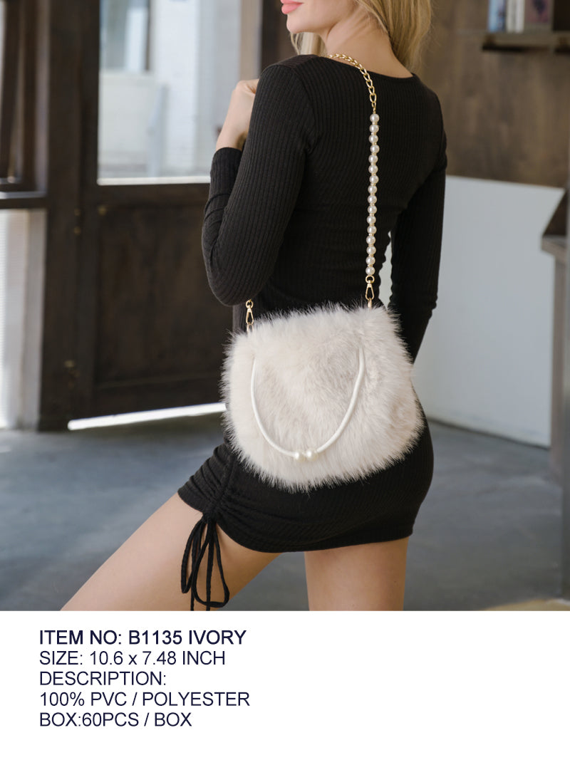 Fashion Fur Bag #B1135 - Multiple Colors (PC)