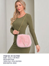 Fashion Fur Bag #B1135 - Multiple Colors (PC)