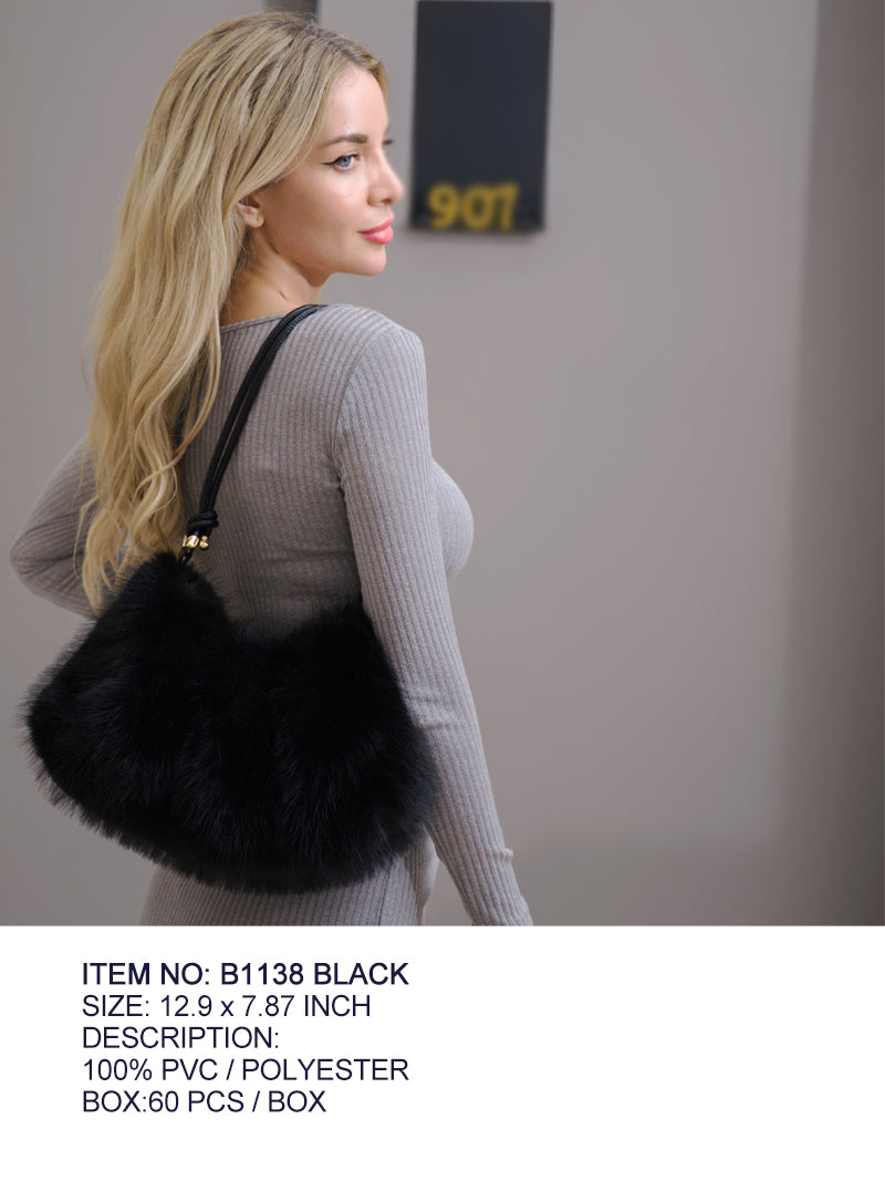Fashion Fur Bag #B1138 - Multiple Colors (PC)